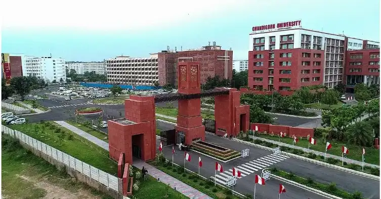 Aerial view of Chandigarh University Campus