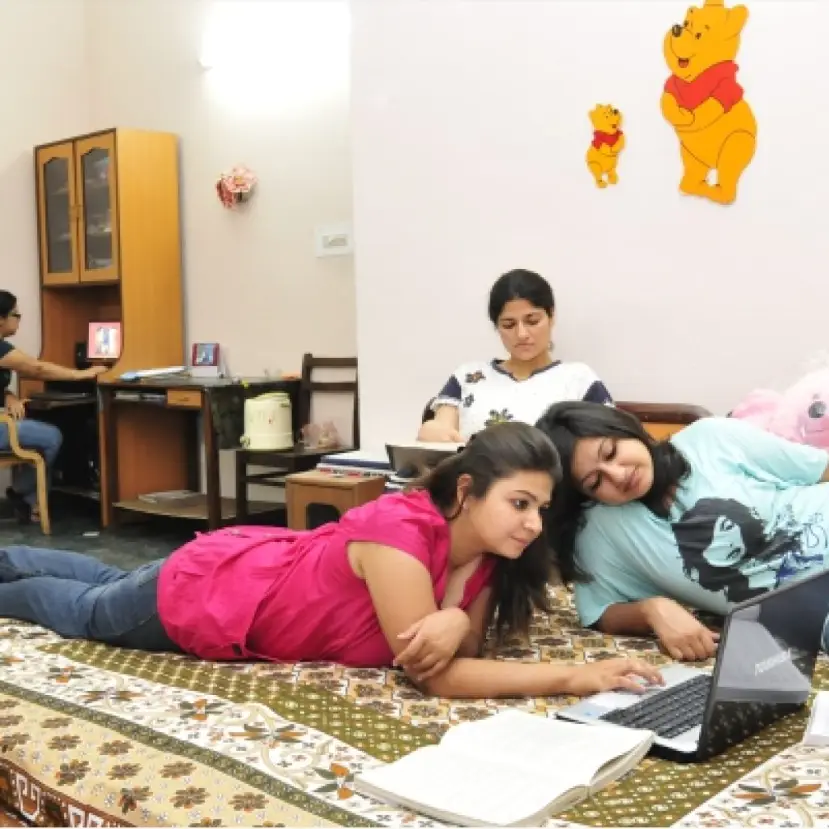 Sample room inside girls' hostel