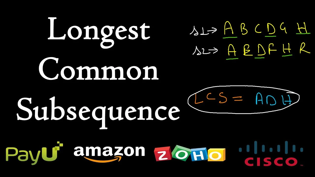 Longest Common Subsequence LeetCode 1143 DP FAANG Prep