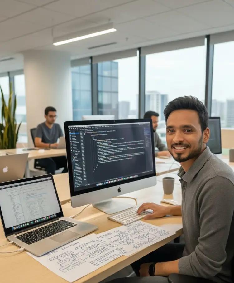 Sanjay Patidar - AI Product Full Stack Engineer From Indore | Cloud & LangChain | SaaS Solutions | AWS Serverless | React | Node.js | MongoDB | DynamoDB | WebRTC | Tailwind CSS | Vite | Express | API Gateway | S3 | CloudFront | Cloudflare | GitHub Actions | Vercel